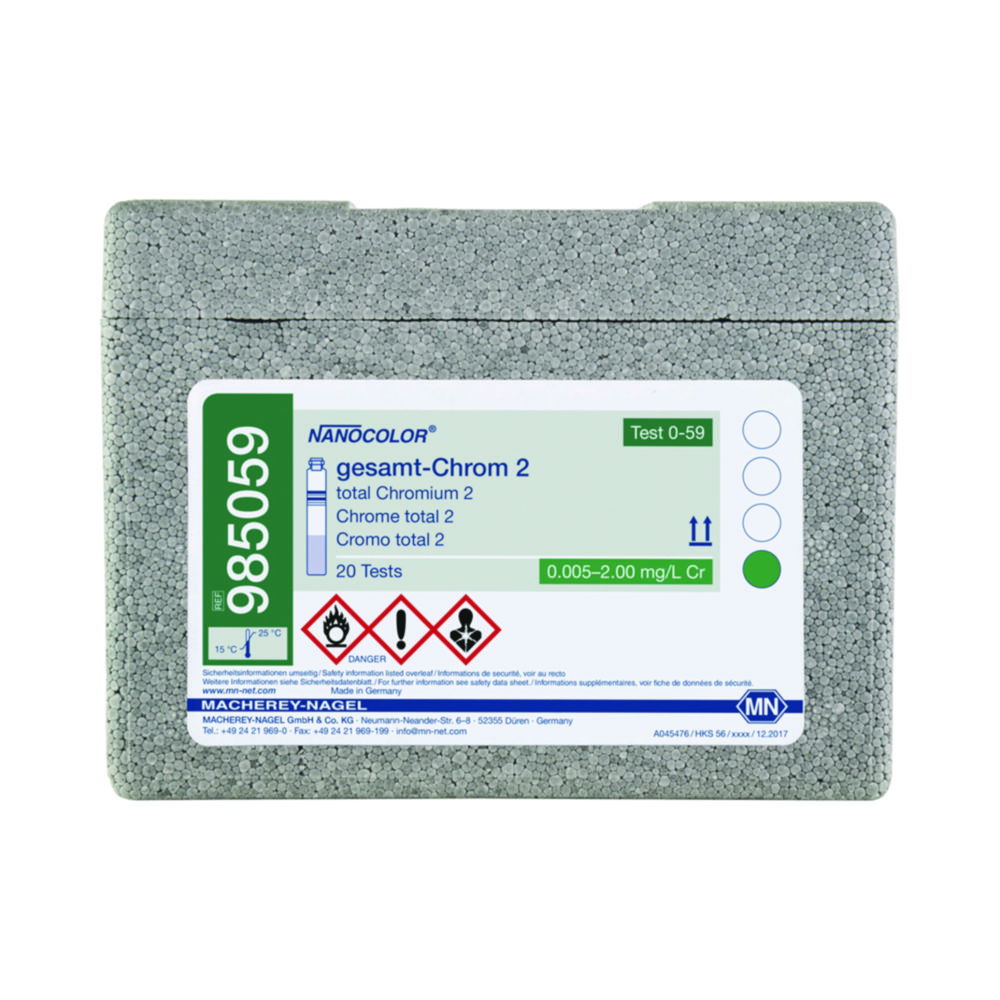 Tube tests NANOCOLOR® Chrome