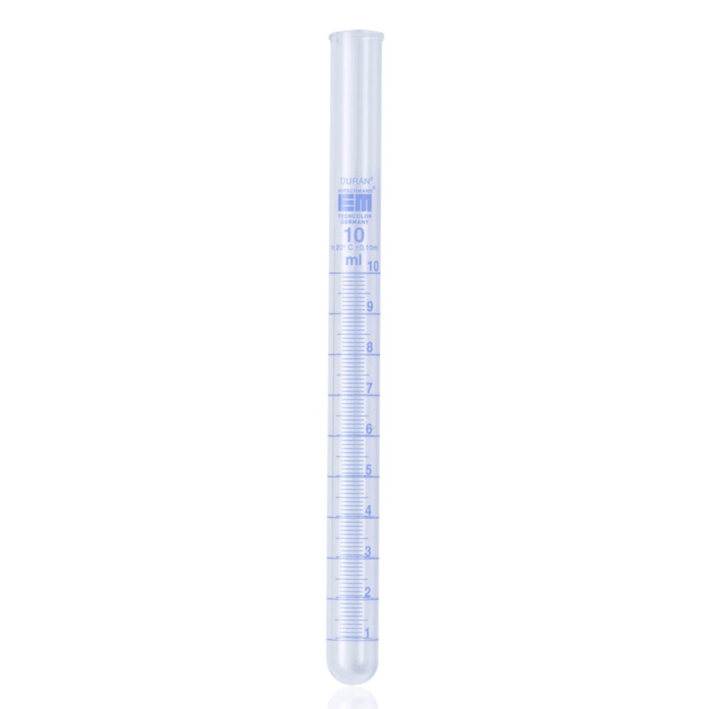 Test tubes, DURAN®, with graduation and spout Test tubes, DURAN®, with graduation and spout