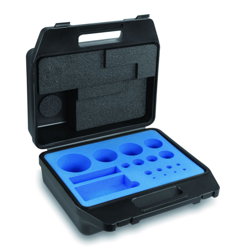 Plastic case for calibration weight sets Plastic case for calibration weight sets