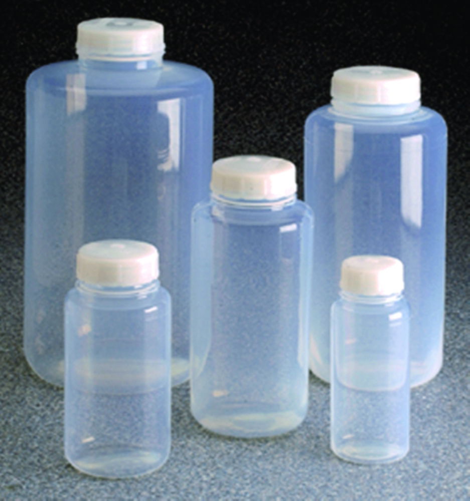 Wide-mouth bottles Nalgene™, FEP, with screw cap, ETFE Wide-mouth bottles Nalgene™, FEP, with screw cap, ETFE