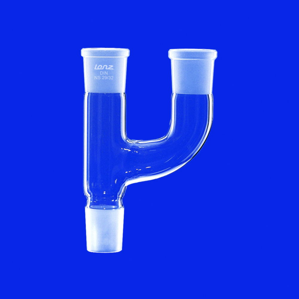 Multiple adapter, 2-neck, DURAN® tubing