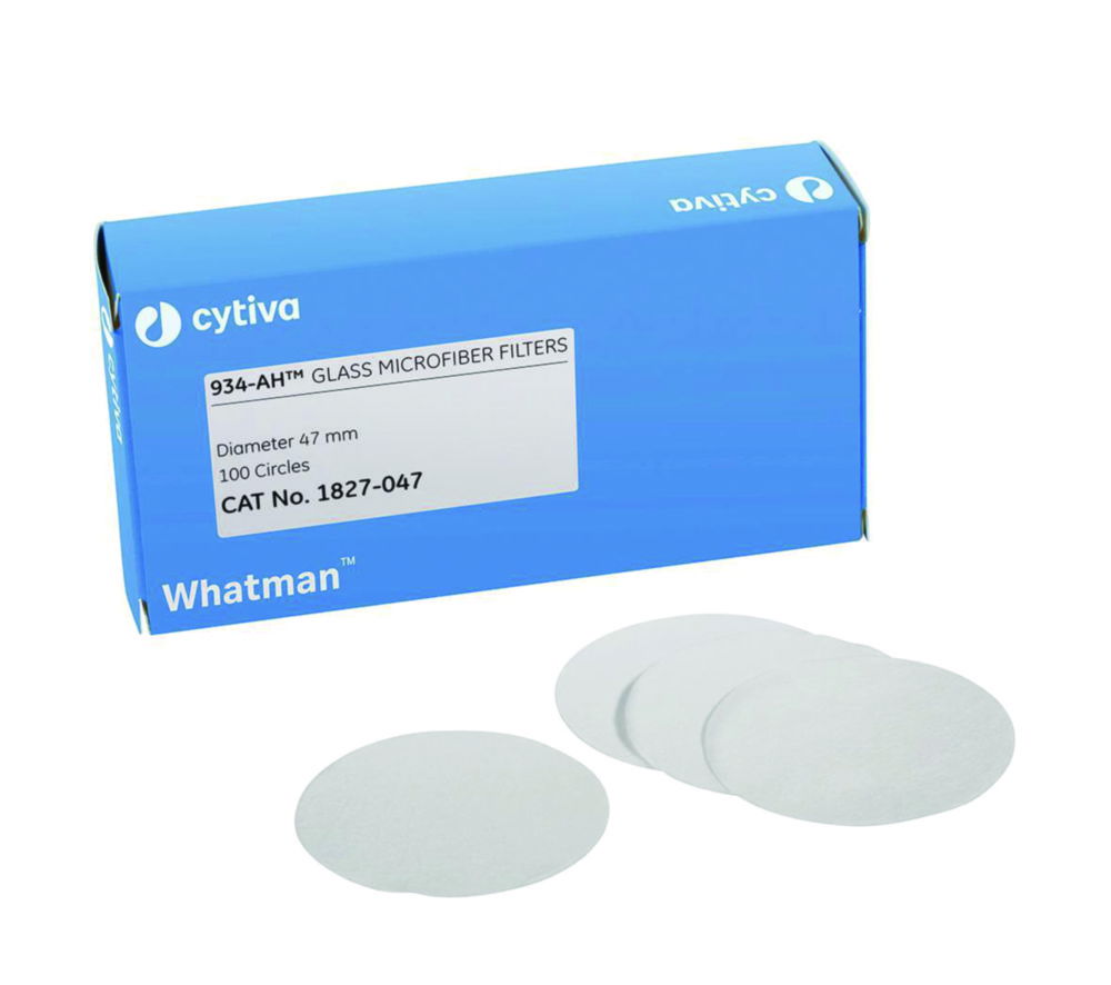 Glass microfibre filters, grade 934-AH Glass microfibre filters, grade 934-AH