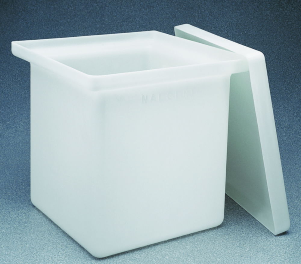 Rectangular tanks Nalgene™, with lid, LLDPE Rectangular tanks Nalgene™, with lid, LLDPE