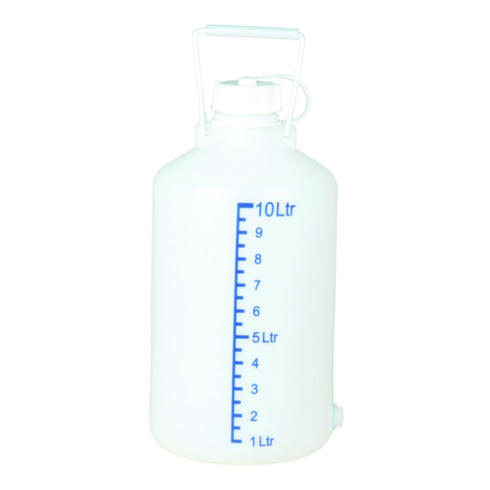 Aspirator bottles, HDPE, with scale Aspirator bottles, HDPE, with scale