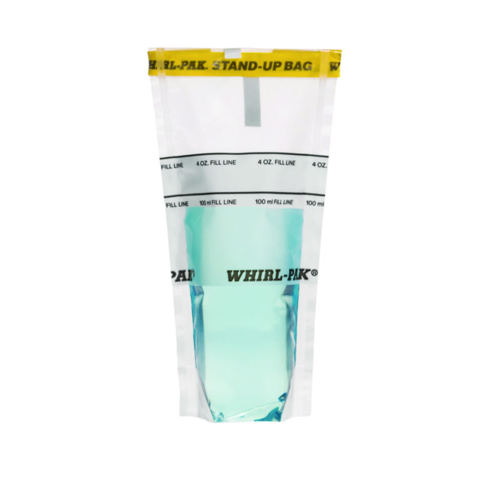 Sample bags Whirl-Pak®Stand-Up, PE, sterile, free standing Sample bags Whirl-Pak®Stand-Up, PE, sterile, free standing