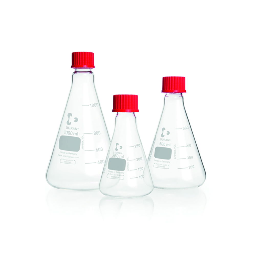Erlenmeyer flasks, DURAN®, with screw neck Erlenmeyer flasks, DURAN®, with screw neck