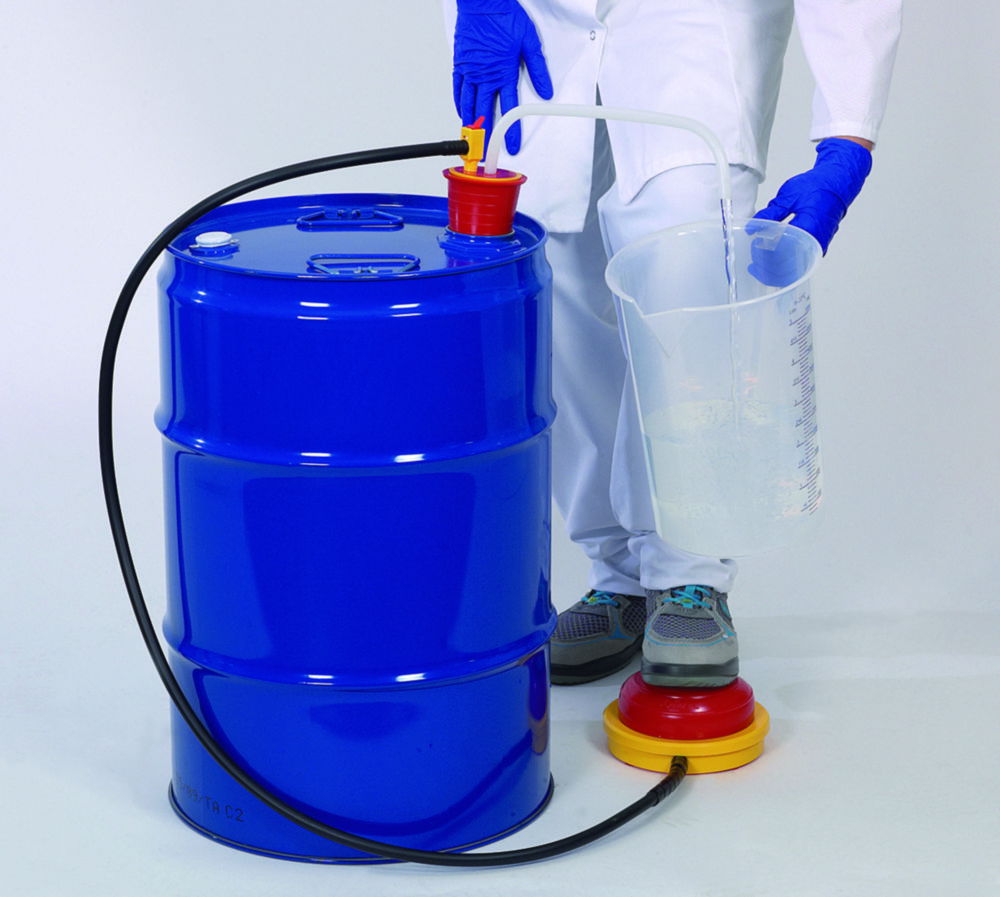 Disposable foot pumps OTAL®, with PE conveying pipes Disposable foot pumps OTAL®, with PE conveying pipes