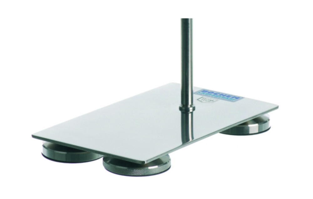 Retort stand bases 18/10 stainless steel Retort stand bases 18/10 stainless steel