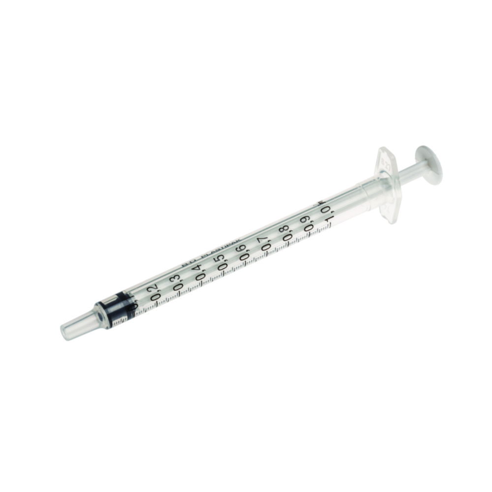 Disposable syringes, 3-piece, PP, sterile, 1 ml Disposable syringes, 3-piece, PP, sterile, 1 ml