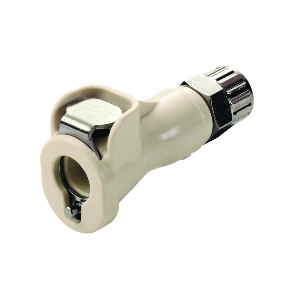 Quick-lock couplings with valve, PLC12 Series, PP Quick-lock couplings with valve, PLC12 Series, PP