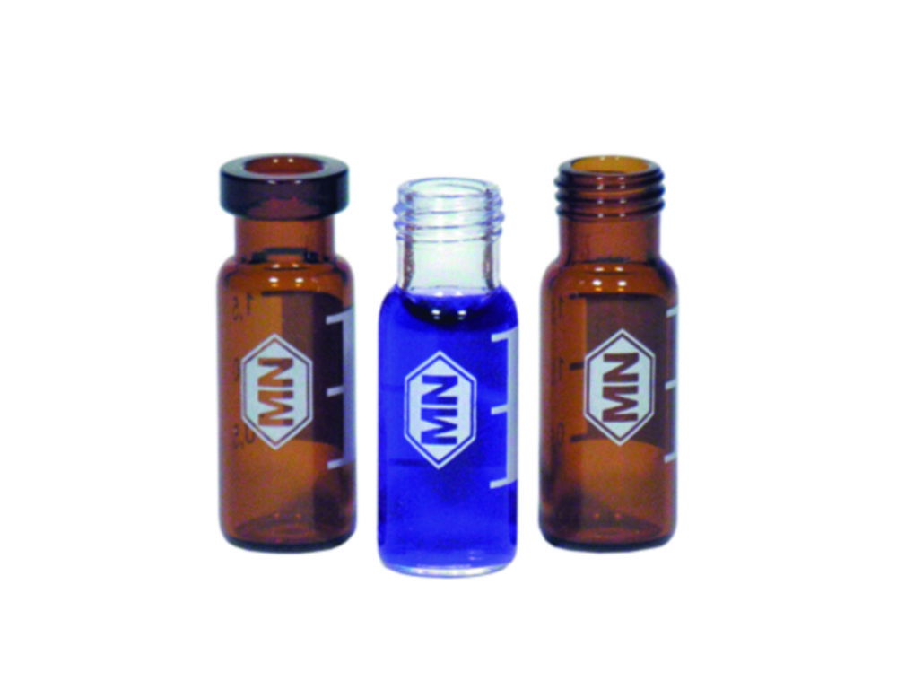Screw thread vials N8, with screw caps