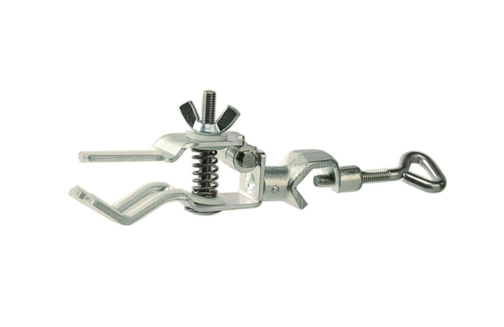 Burette clamps, steel. Burette clamps, steel.