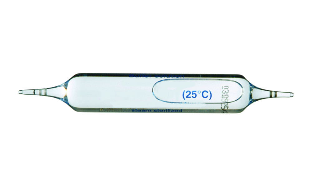 pH buffer solutions in ampoules, standard