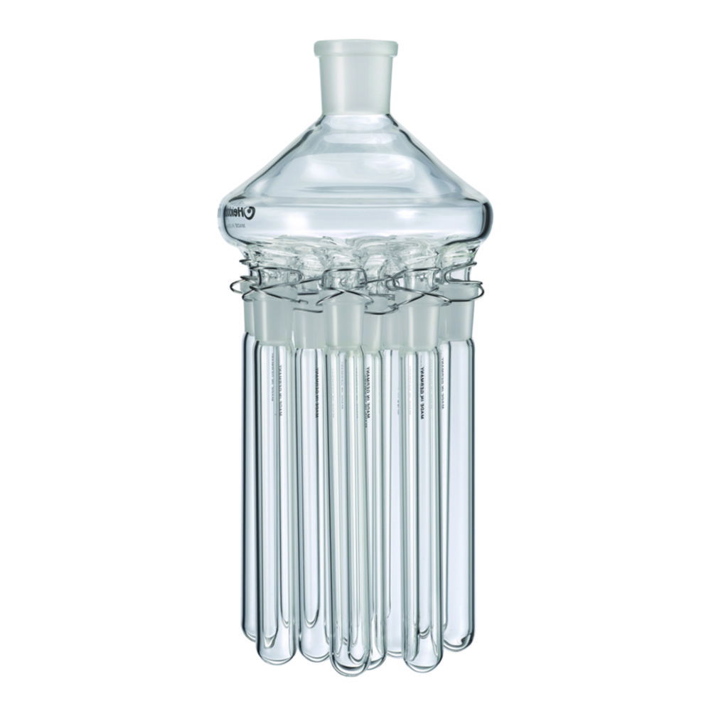 Distillation spiders with sleeves for Rotary Evaporators Hei-VAP series Distillation spiders with sleeves for Rotary Evaporators Hei-VAP series