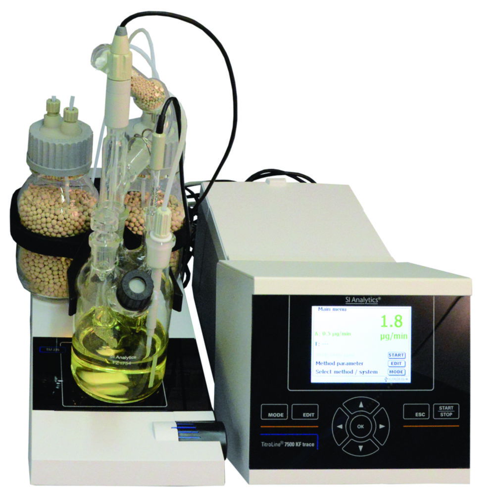 Coulometric KF-titrator TitroLine® 7500 KF trace module 6 Coulometric KF-titrator TitroLine® 7500 KF trace module 6