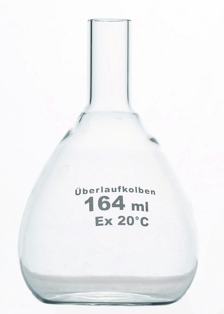 Overflow-Volumetric flasks, Borosilicate glass 3.3 Overflow-Volumetric flasks, Borosilicate glass 3.3