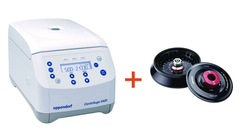 Microcentrifuge 5425 (IVD), with foil keypad, with aerosoltight rotor FA-24x2 and QuickLock® Pro lid