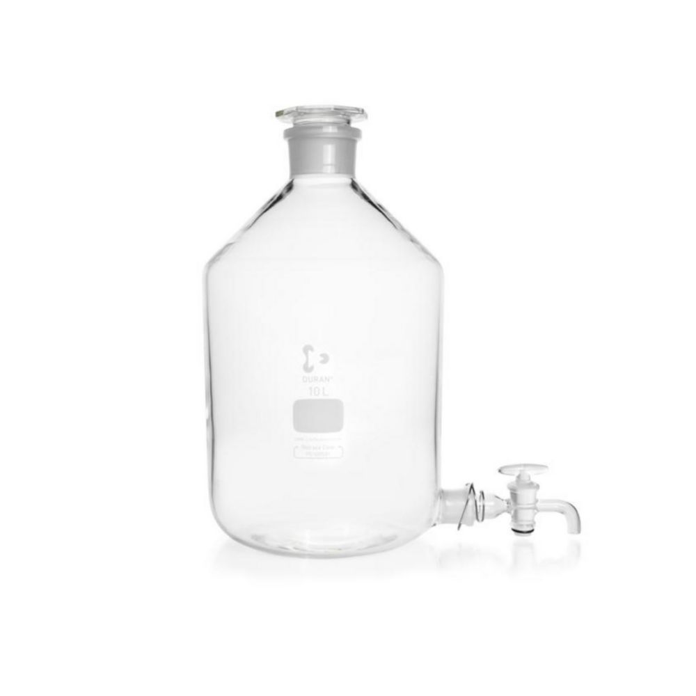 Aspirator bottles, Duran®, conical joint neck and outlet tubulure, with stoppers Aspirator bottles, Duran®, conical joint neck and outlet tubulure, with stoppers