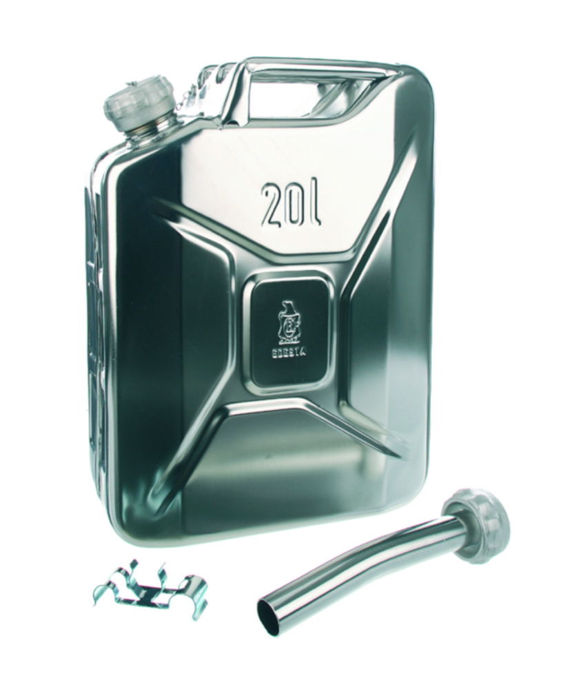 Stainless steel jerrycan