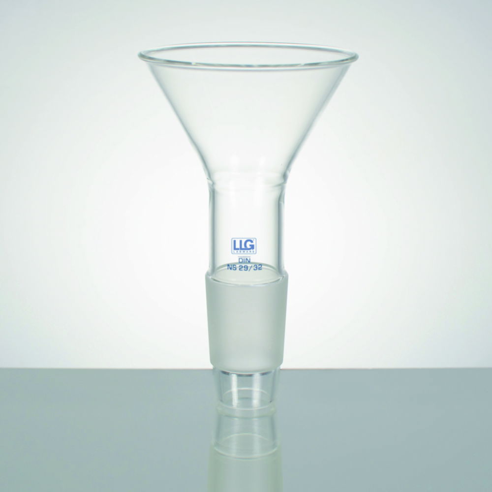 LLG-Powder funnel with NS cone, borosilicate glass 3.3