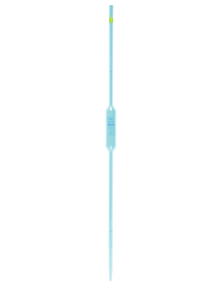 Volumetric Pipettes Volac FORTUNA®, soda lime glass, class AS, 2 marks, blue graduation Volumetric Pipettes Volac FORTUNA®, soda lime glass, class AS, 2 marks, blue graduation