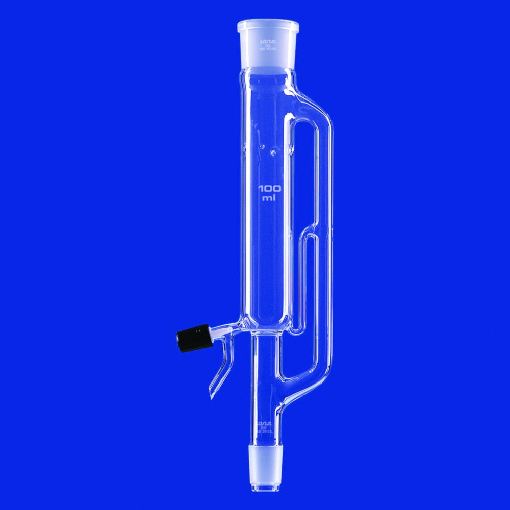 Extractor heads for specific heavy solvents, DURAN® tubing Extractor heads for specific heavy solvents, DURAN® tubing