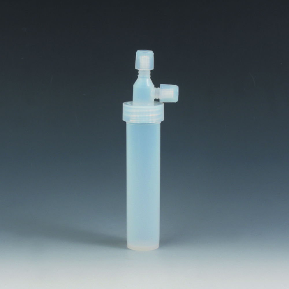 Micro gas wash bottle, PFA Micro gas wash bottle, PFA