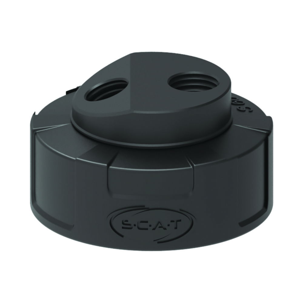 Safety waste caps, S 60/61, with bevelled connection for exhaust air filter, electrostatic conductive