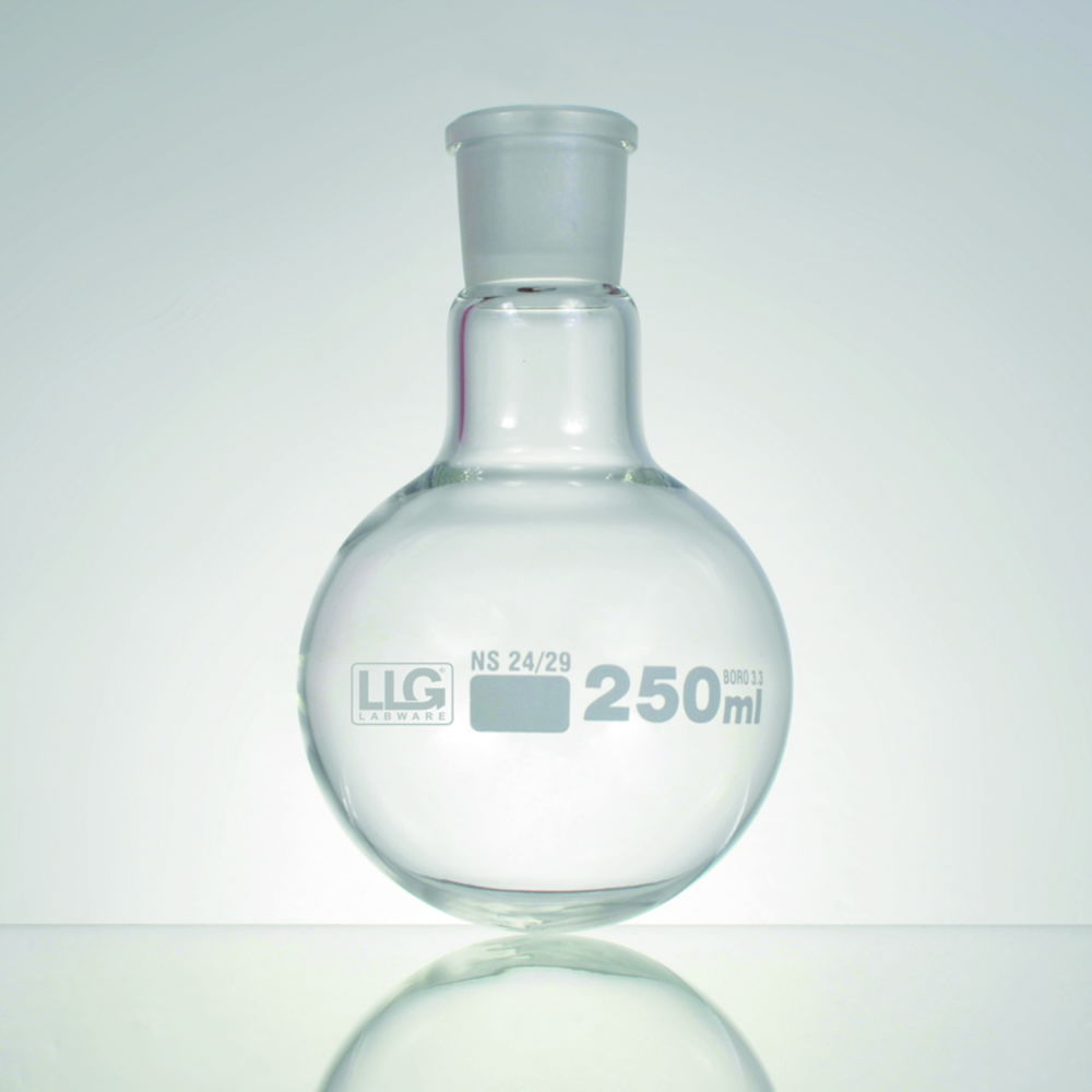 LLG-Round bottom flasks with standard ground joint, borosilicate glass 3.3 LLG-Round bottom flasks with standard ground joint, borosilicate glass 3.3