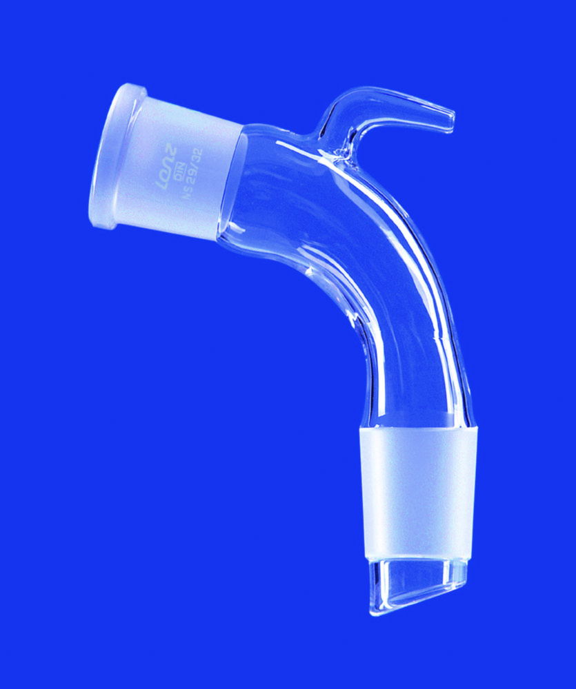 Delivery adapters, bent, with ventilation, DURAN® tubing Delivery adapters, bent, with ventilation, DURAN® tubing