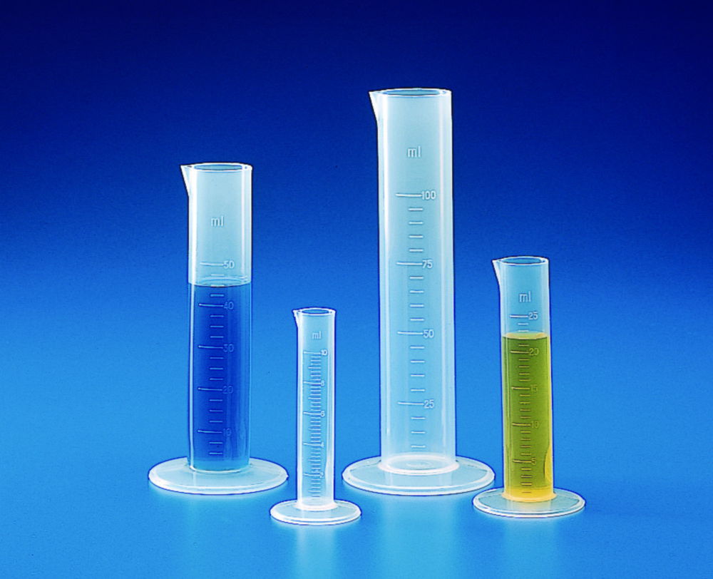 Measuring Cylinders, PP, Short Form, Moulded Graduations Measuring Cylinders, PP, Short Form, Moulded Graduations