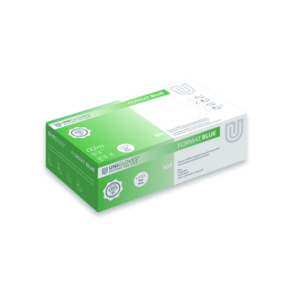 Disposable Gloves Format Blue, Nitrile Disposable Gloves Format Blue, Nitrile
