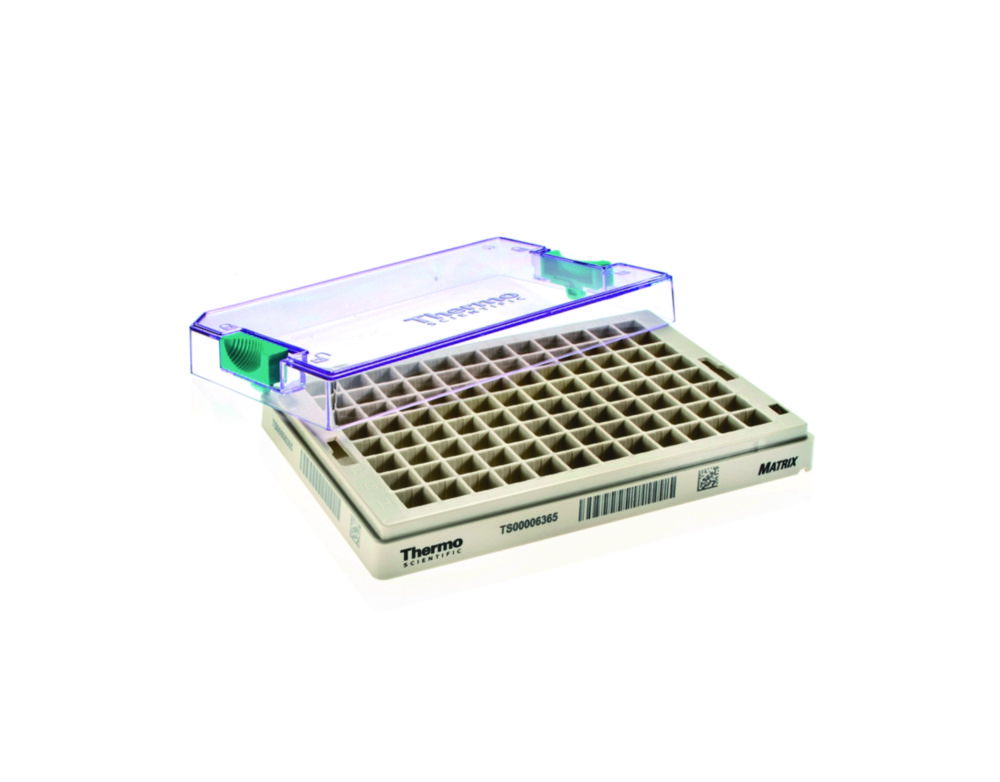 Racks for storage tubes Matrix™ with 2D-Code, without tubes Racks for storage tubes Matrix™ with 2D-Code, without tubes