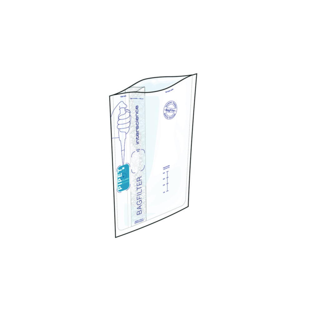 Blender bags with lateral filter BagSystem® BagFilter® Pipet