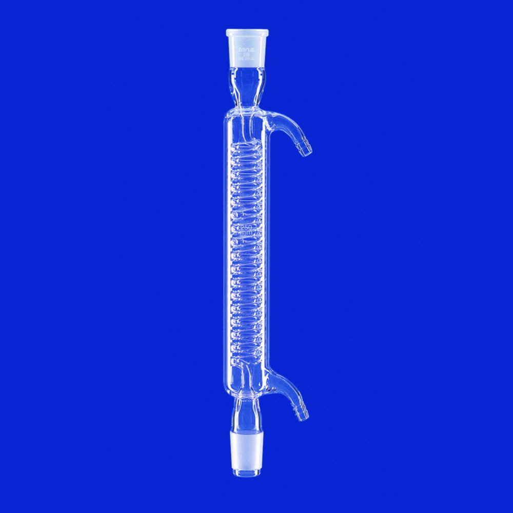Spiral condensers, DURAN® tubing, with glass olives