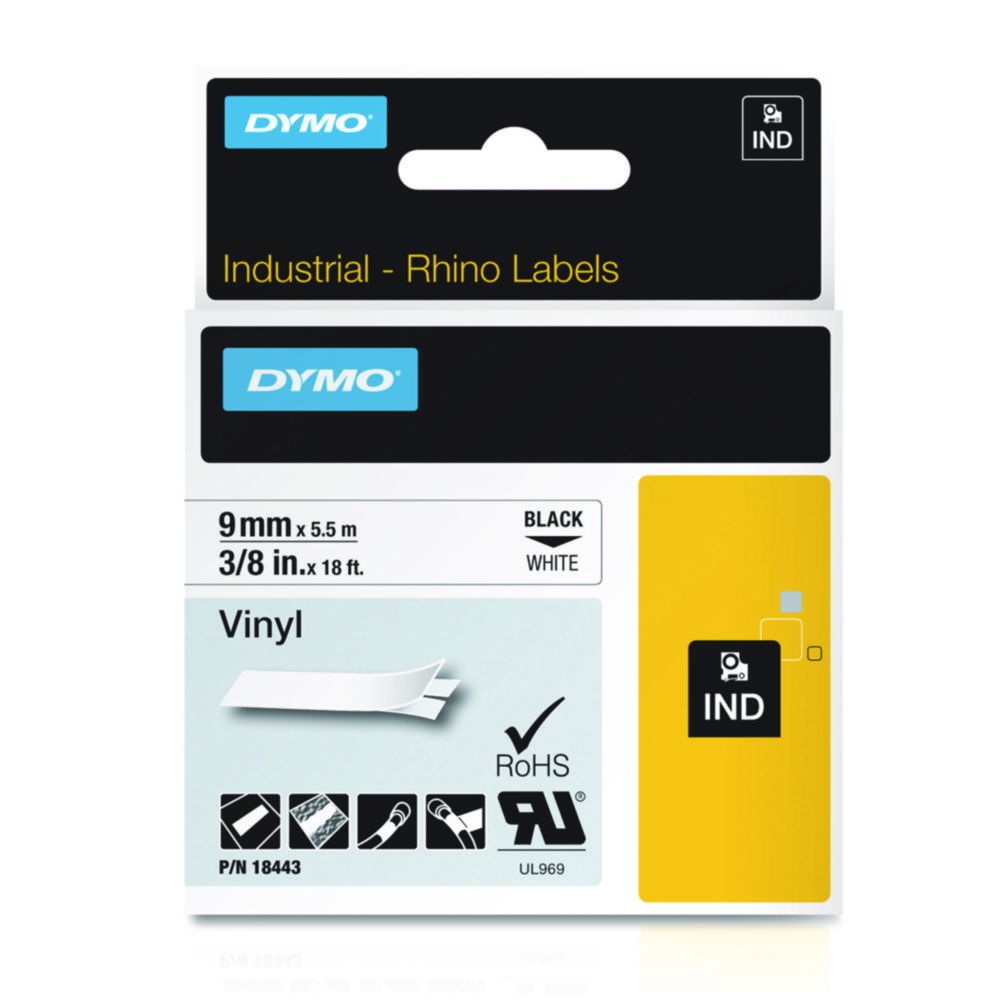 IND label tapes for label printers DYMO® Rhino™, vinyl IND label tapes for label printers DYMO® Rhino™, vinyl