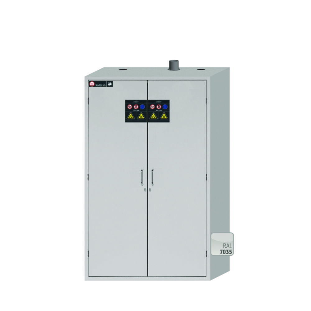 Cabinets for Acids and Alkalis SL-CLASSIC with Wing Doors, 8 pull-out shelves Cabinets for Acids and Alkalis SL-CLASSIC with Wing Doors, 8 pull-out shelves