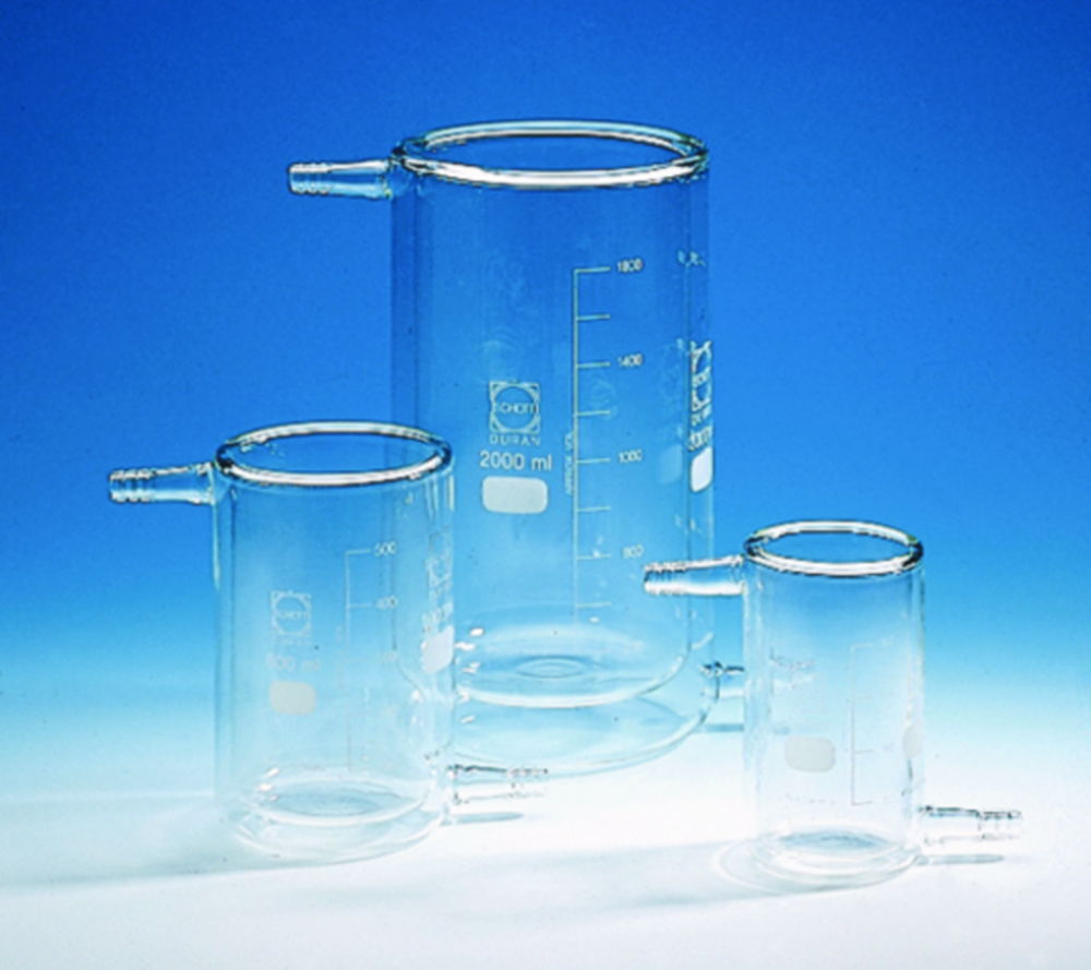 Beakers, glass, jacketed, type T Beakers, glass, jacketed, type T