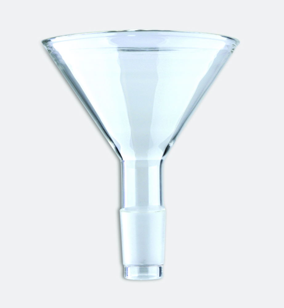 Powder funnels with NS-cone, borosilicate glass 3.3