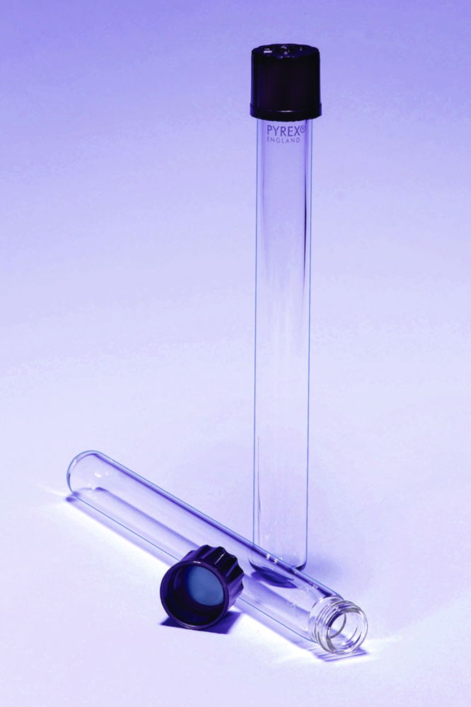 Culture tubes, Pyrex®, with caps