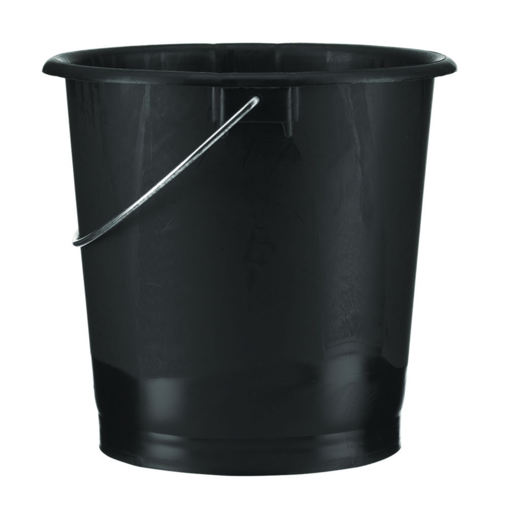 Buckets, LDPE, series 610/615, grey, without spout Buckets, LDPE, series 610/615, grey, without spout