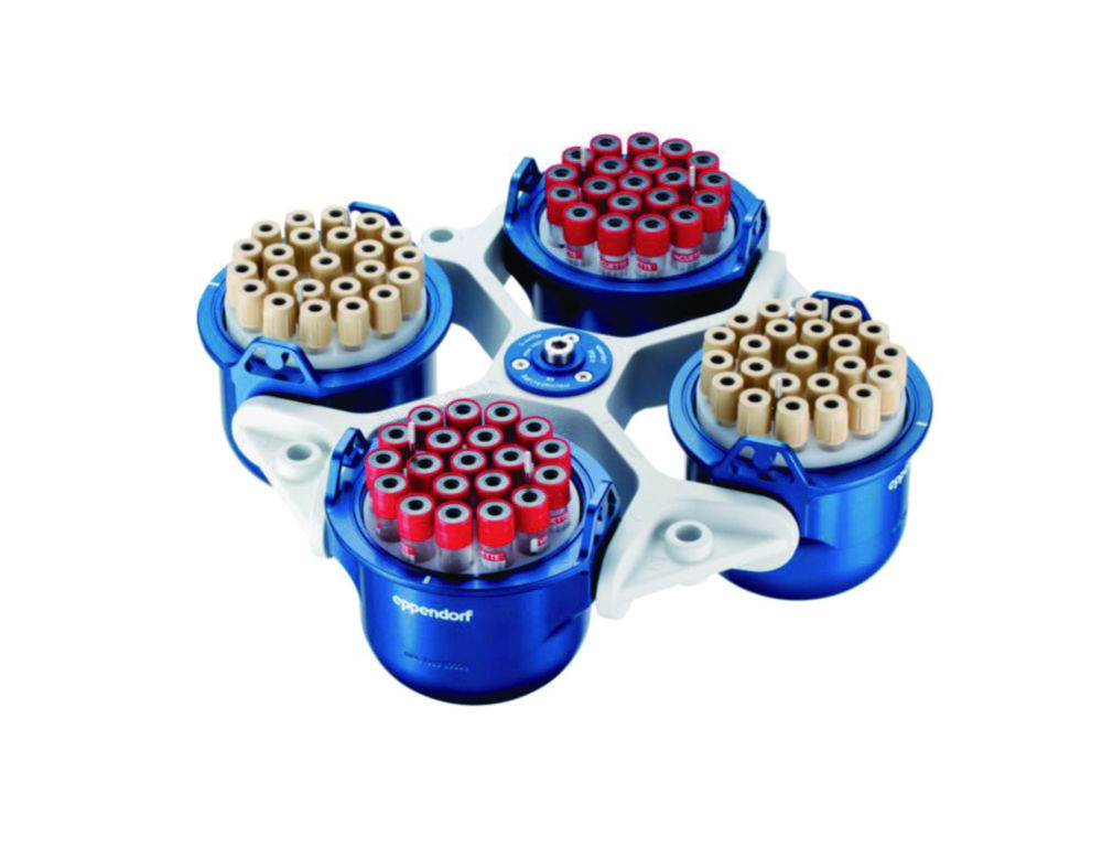 Swing-out rotor S-4x750 for centrifuges 5910 Ri, 5920 R, without buckets Swing-out rotor S-4x750 for centrifuges 5910 Ri, 5920 R, without buckets