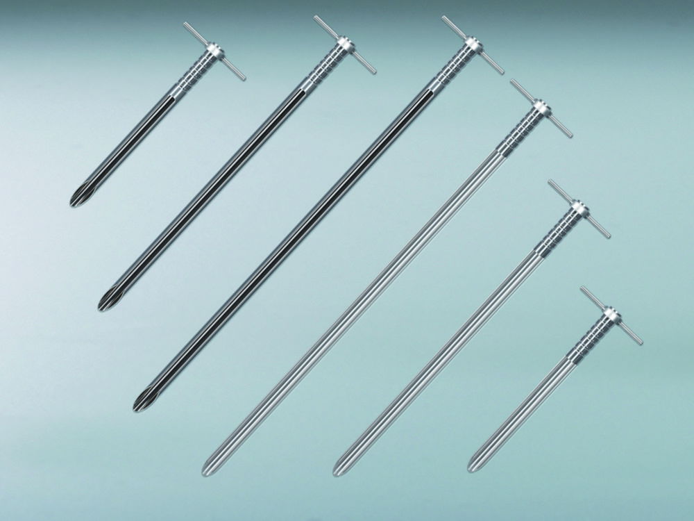 Pigment Lance, stainless steel V4A (1.4404), with half-open flute Pigment Lance, stainless steel V4A (1.4404), with half-open flute