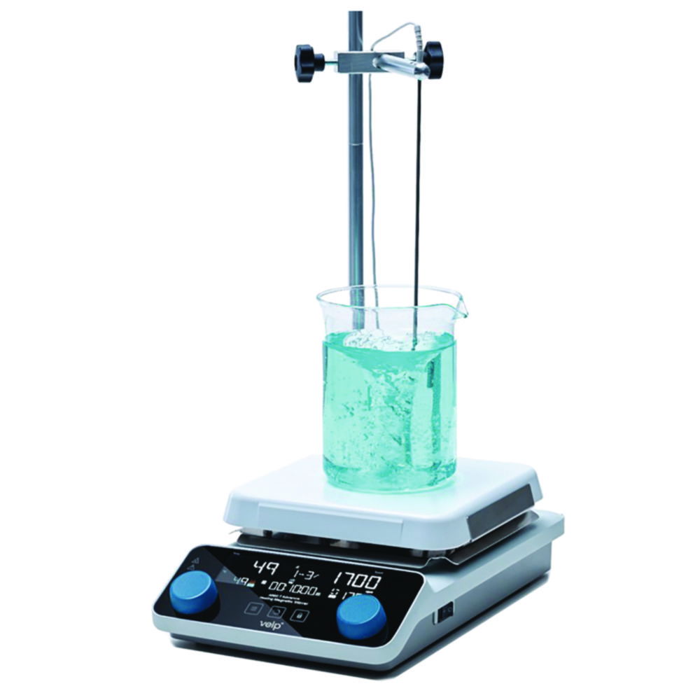 Magnetic stirrer with heating AREC 7 Advance System, with temperature probe, rod and clamp Magnetic stirrer with heating AREC 7 Advance System, with temperature probe, rod and clamp