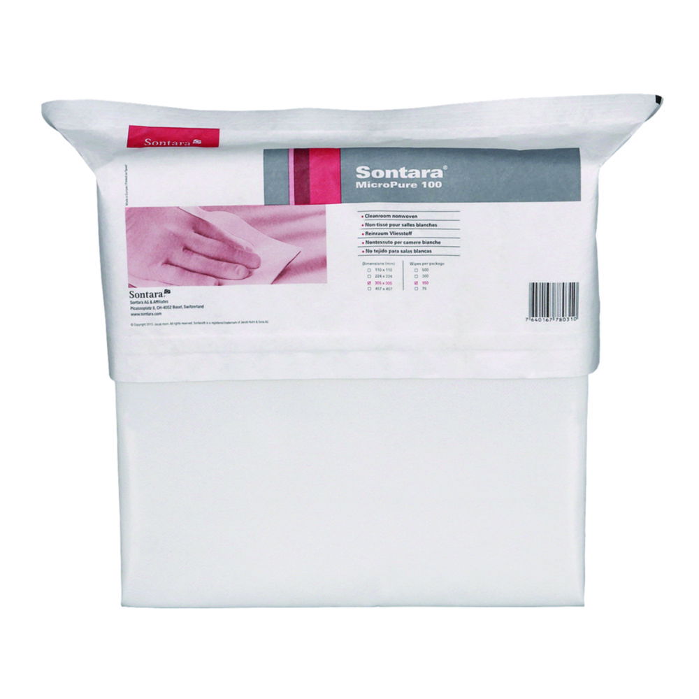 Cleanroom Wipes Sontara® MicroPure, polyester/cellulose Cleanroom Wipes Sontara® MicroPure, polyester/cellulose