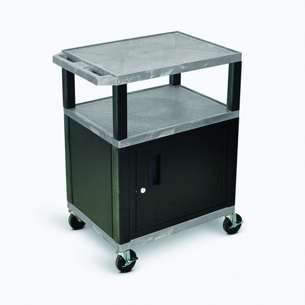 Laboratory Trolleys, HDPE, with cabinet Laboratory Trolleys, HDPE, with cabinet