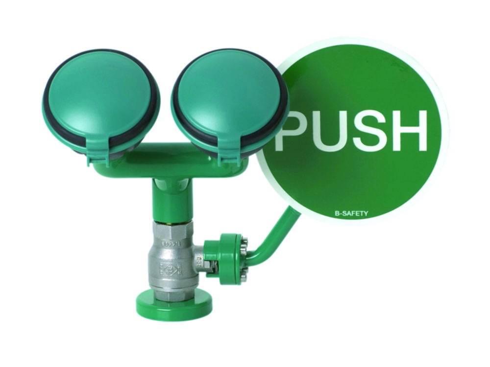 Safety Eye Showers with two 45° shower heads, for table mounting Safety Eye Showers with two 45° shower heads, for table mounting