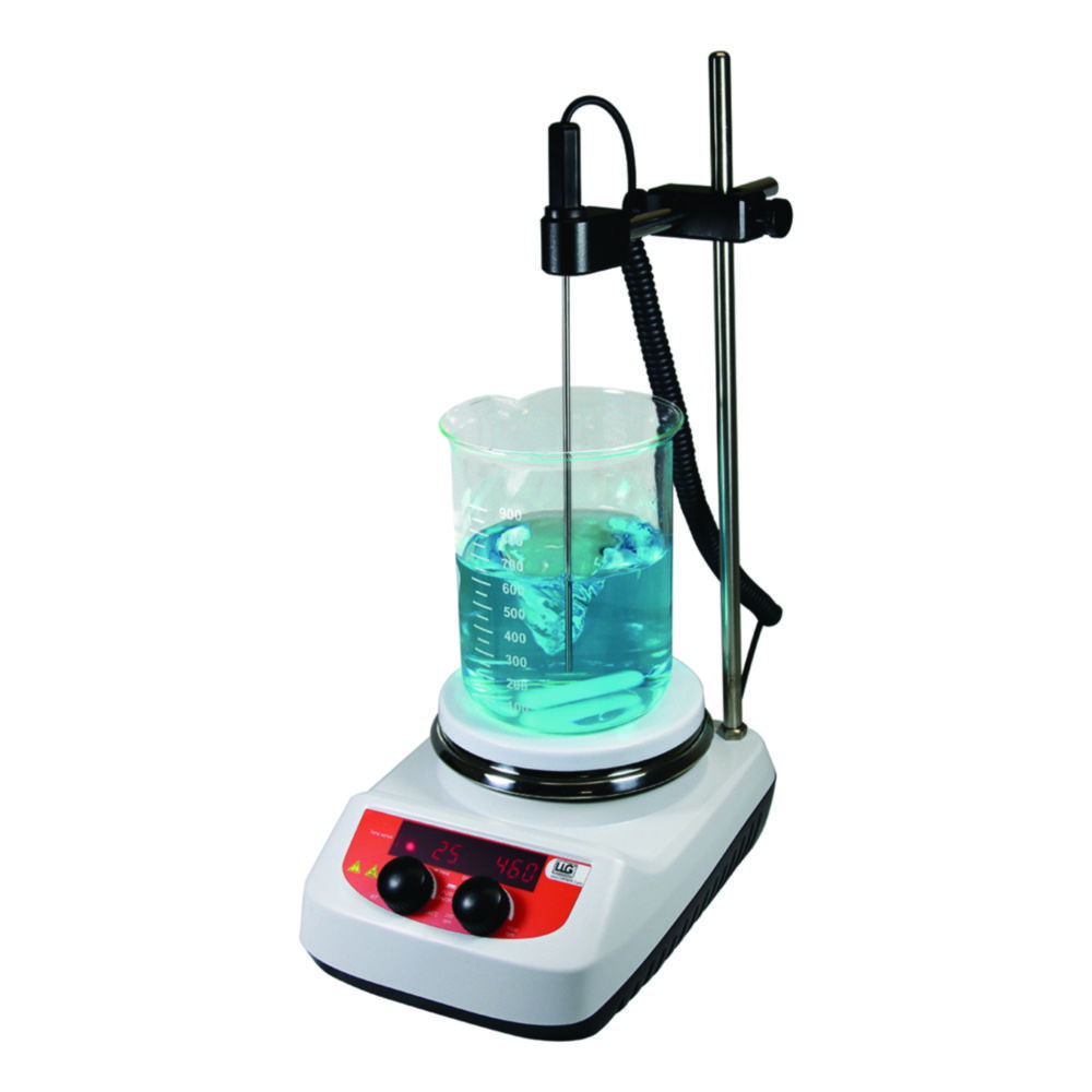Magnetic stirrer with heating LLG-uniSTIRRER 3 pro, complete set Magnetic stirrer with heating LLG-uniSTIRRER 3 pro, complete set