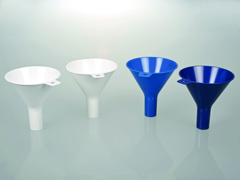 Disposable powder funnels, Bio PE, white Disposable powder funnels, Bio PE, white