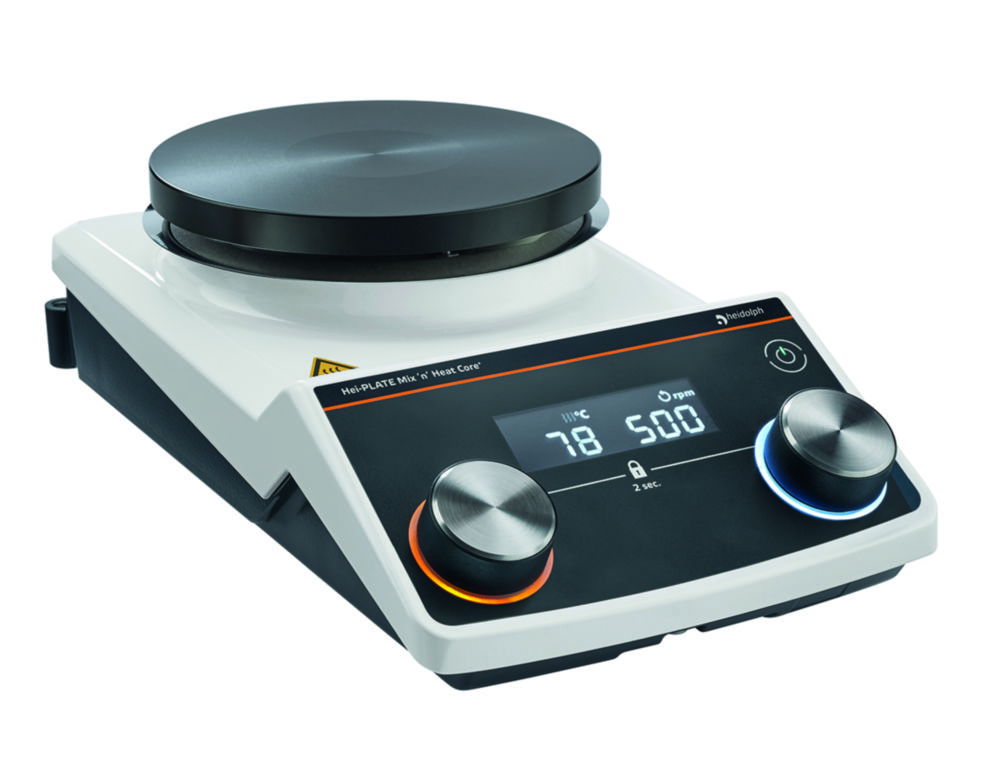 Magnetic stirring hotplates Hei-PLATE Mix'n'Heat Core+ Magnetic stirring hotplates Hei-PLATE Mix'n'Heat Core+